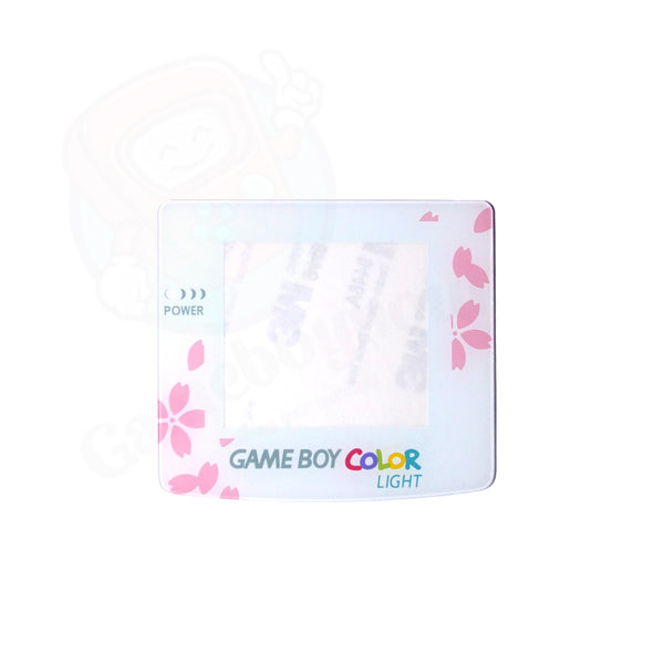 Monitorlens voor Game Boy Color (2.2-Inch) - Wit/ Roze Bloemen - Glas