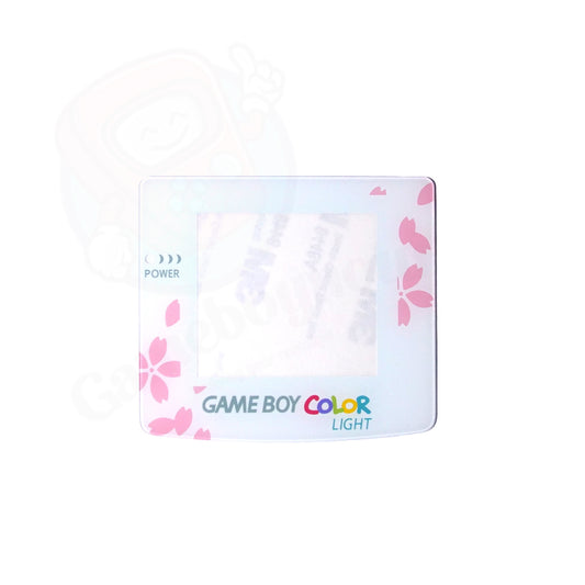 Monitor lens voor Game Boy Color (2.2-Inch) - Wit/ Roze Bloemen - Glas