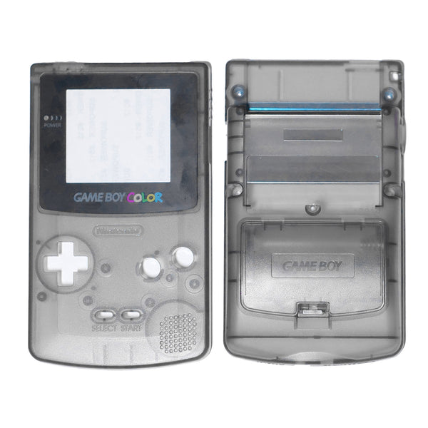 Vervangende behuizing voor Game Boy Color - Transparant zwart