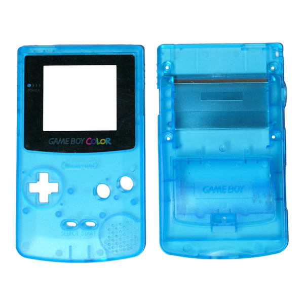 Vervangende behuizing (Body shell) voor Game Boy Color - Transparant Babyblauw