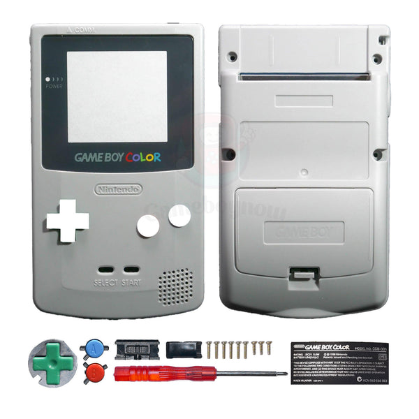 Vervangende behuizing (Bodyshell) voor Game Boy Color - Grey Rush