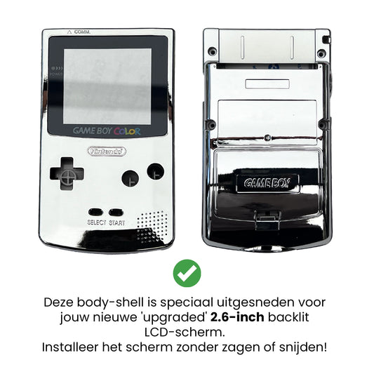 Pre-cut Body Shell/ Behuizing Kit - Voor 2.6-Inch Backlit LCD-schermen - Chrome