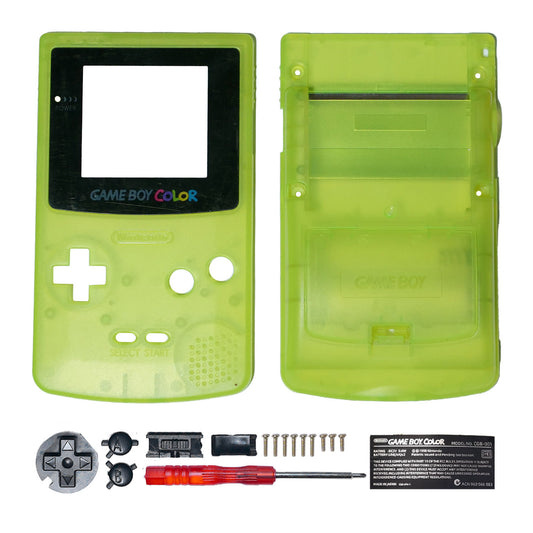 Vervangende behuizing voor Game Boy Color - Transparant Licht Groen