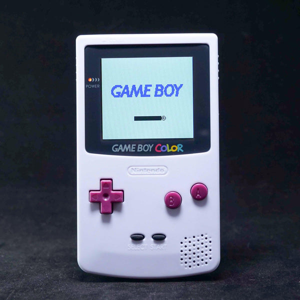 Nintendo Game Boy Color LIGHT XL "WHITE POMPADOUR" - GAMEBOYNOW